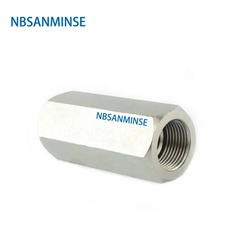 NBSANMINSE 1Pc VU Check Valve G1/4 3/8 1/2 3/4 1 Hydraulic Industry Carbon Steel One Way High Pressure Check Valve