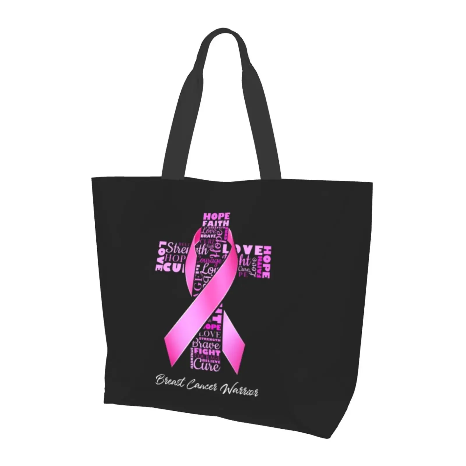 Breast Cancer Survivor Gifts for Women Tote Beach Bag Shopping Bag for Women Nurse Home Breast Cancer Awareness Party Supplies