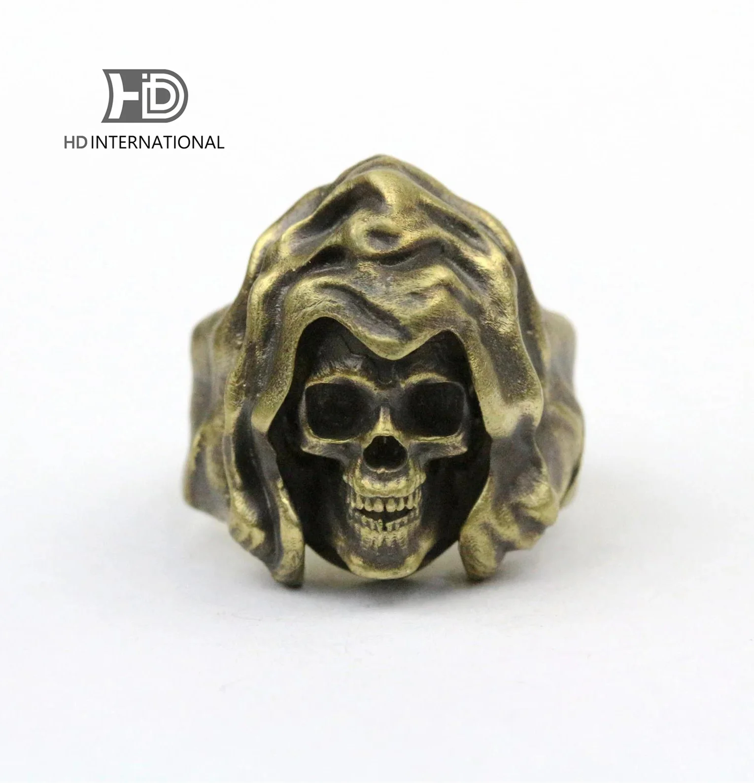 Grim Reaper Ring Cloak Skull Ring Cloak Skull Ring Brass Craftsman Making Jewelry