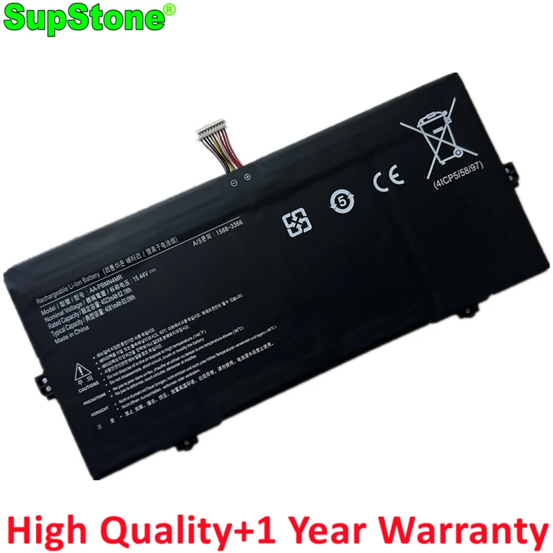 SupStone AA-PBMN4MR Laptop Battery For Samsung Galaxy Book Pro 360 13,NP930QDB NP930QED NP930XDB 1588-3366 BA43-00397 BA4300397