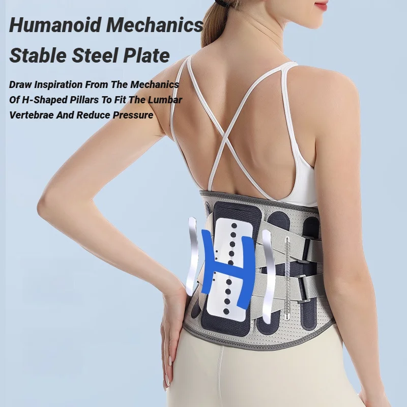 Back Brace Support Belt For Lower Pain Relief Adjustable Men Women Waist Lumbar Sciatica Scoliosis Herniated Disc Corset Posture image 2