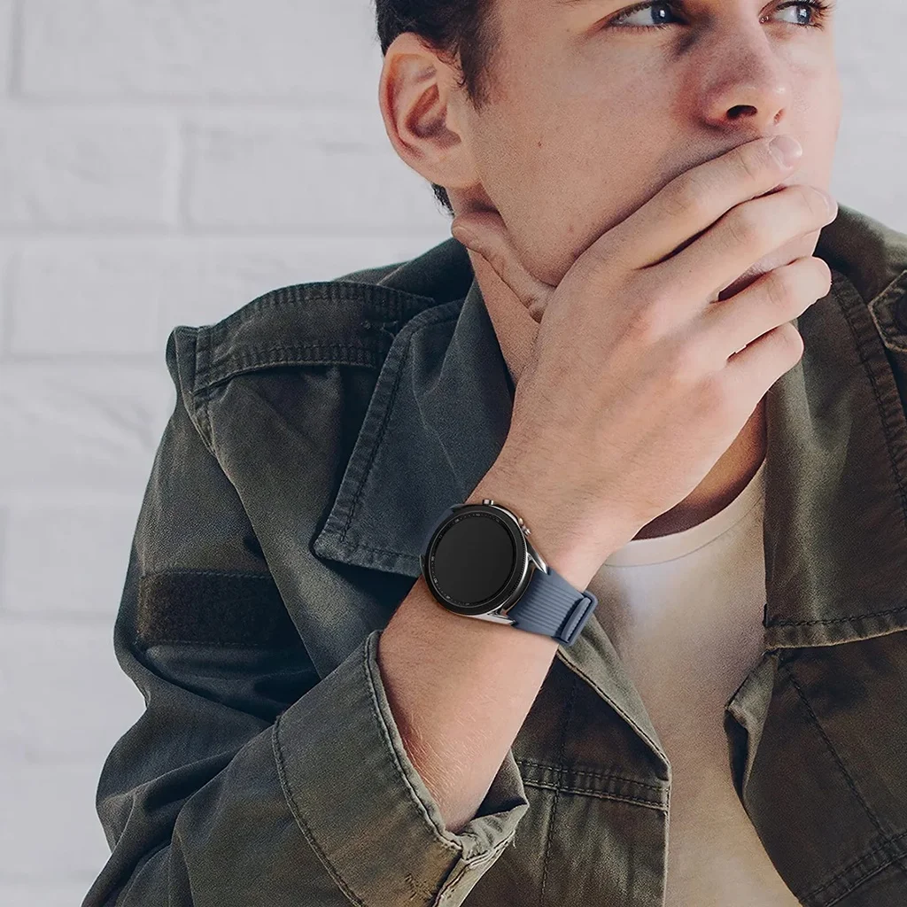 22mm 20mm Silicone Band for Samsung Galaxy Watch 3 45mm/ GT2 46mm/Gear S3 Bracelet  for Amazfit Balance GTR 47mm Strap