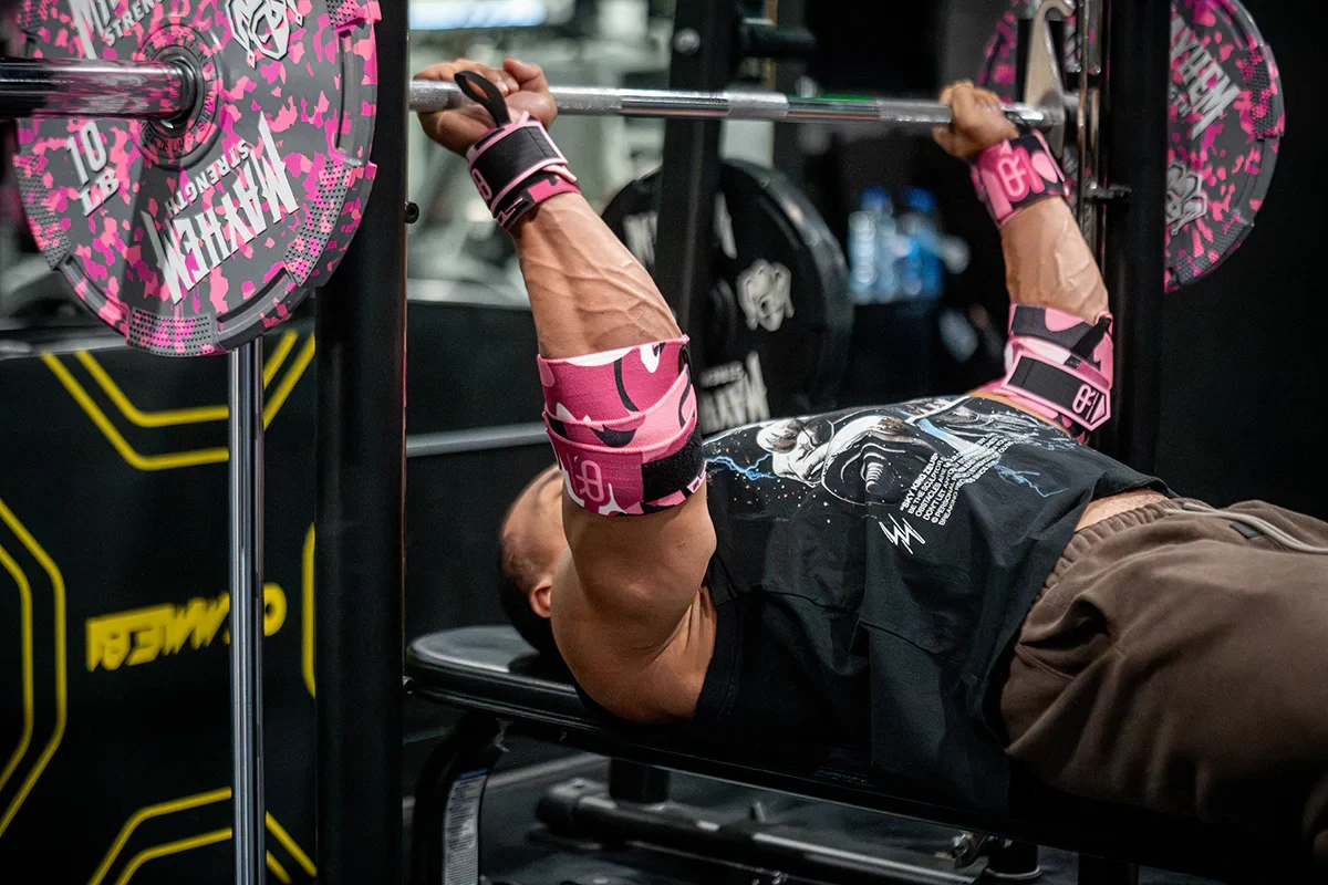 PR Heavy Duty Premium-Ellenbogenbandagen, persönliche Aufzeichnung, Tarnung, Mosaik, Ellenbogenbänder, Gewichtheben, Kreuzheben, Fitness, Ellenbogenstütze – Detail 7