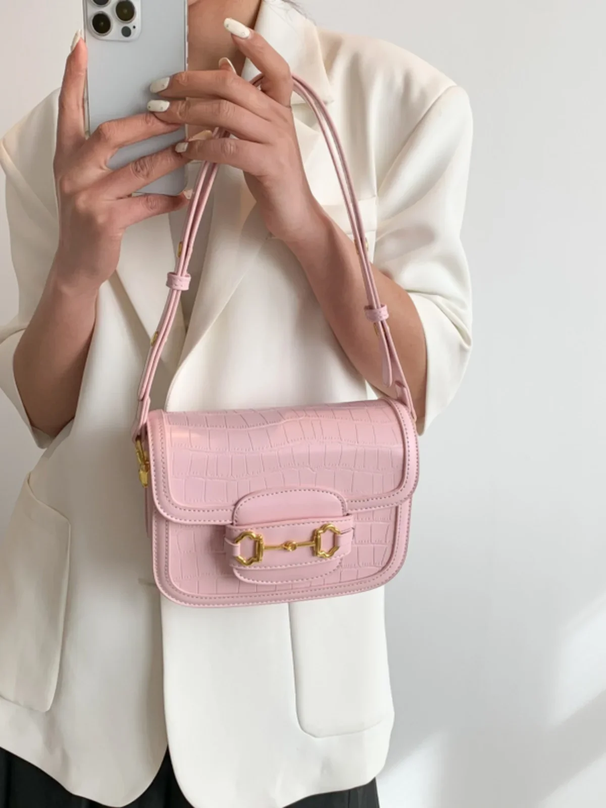 Fashion Designer Flap Stone Bucket Messenger Bags Women Candy Color Shoulder Bag Mini Handbags Female Totes Hobos
