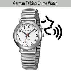Duits Pratende Horloge Voor Duits Sprekende Blinde Oudere Slechtzienden