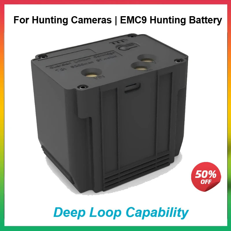 

High-Quality 6000MAH 5V Rechargeable Lithium Battery for TACTACAM Defend Hunting Cameras | EMC9 Hunting Battery