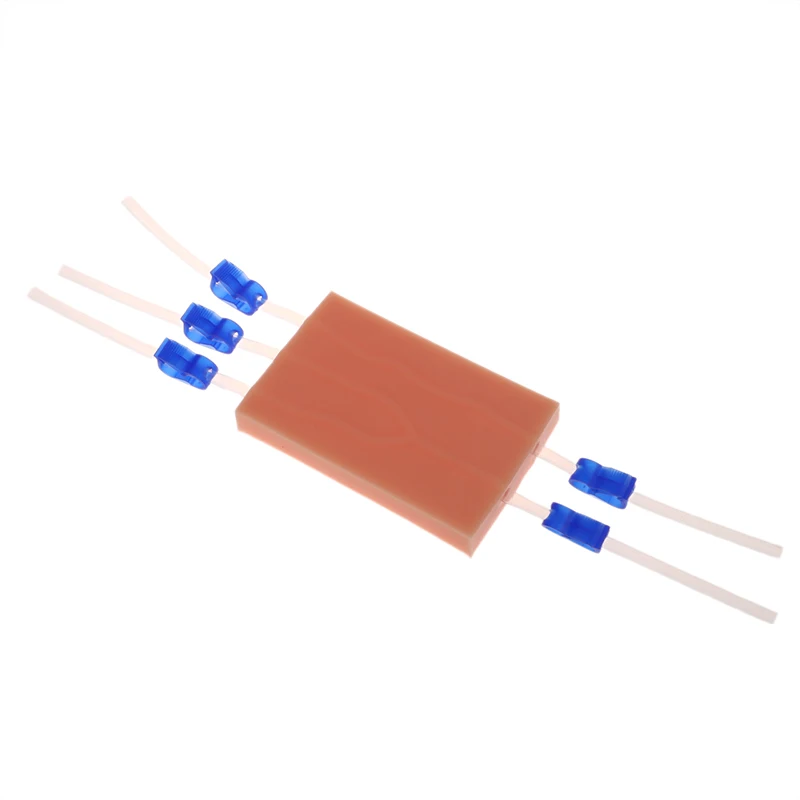 1pc Venipuncture Injection Practice Pad Simulation Human Skin Tear Resistant Portable For Students Nurses Suture Training Model