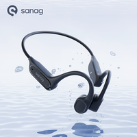 Sanag B33S Bone Conduction Bluetooth Earphone IPX8 Swimming Headphones Choice 32GB Memory Flash-sale Wireless Headset MP3 Earbud