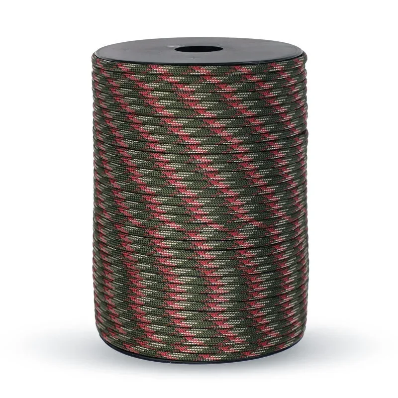 9-Adriges 120-Paracord-Seil 100M 328FEET Durchmesser 4mm für Outdoor-Camping, Survival-Lanyard, Fallschirmseil, Wandern, Zeltzubehör – Detail 13