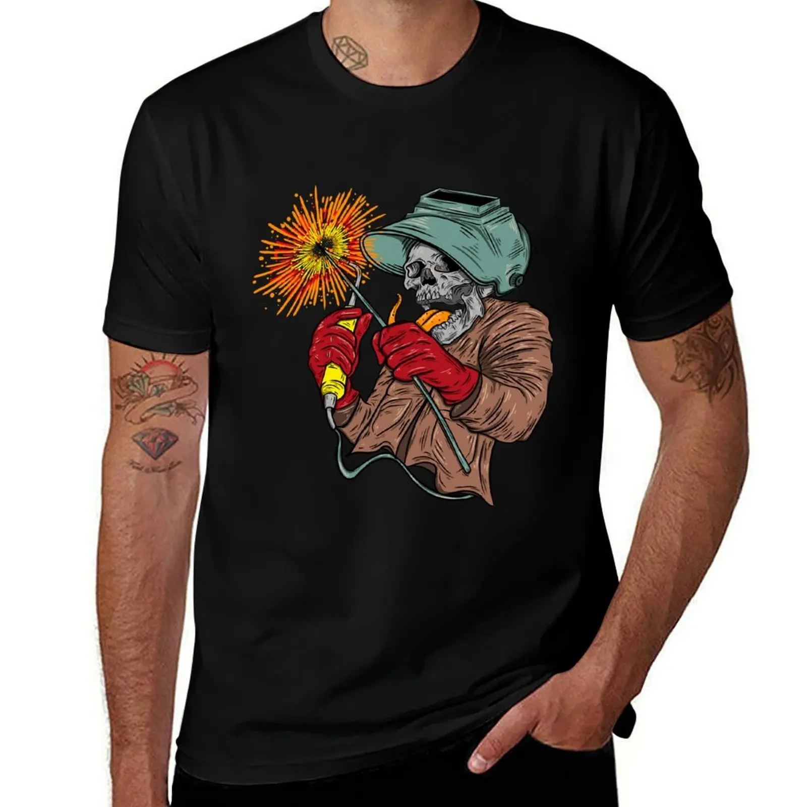 

Welder Skull T-Shirt t shirt man designer man tshirt T-Shirt