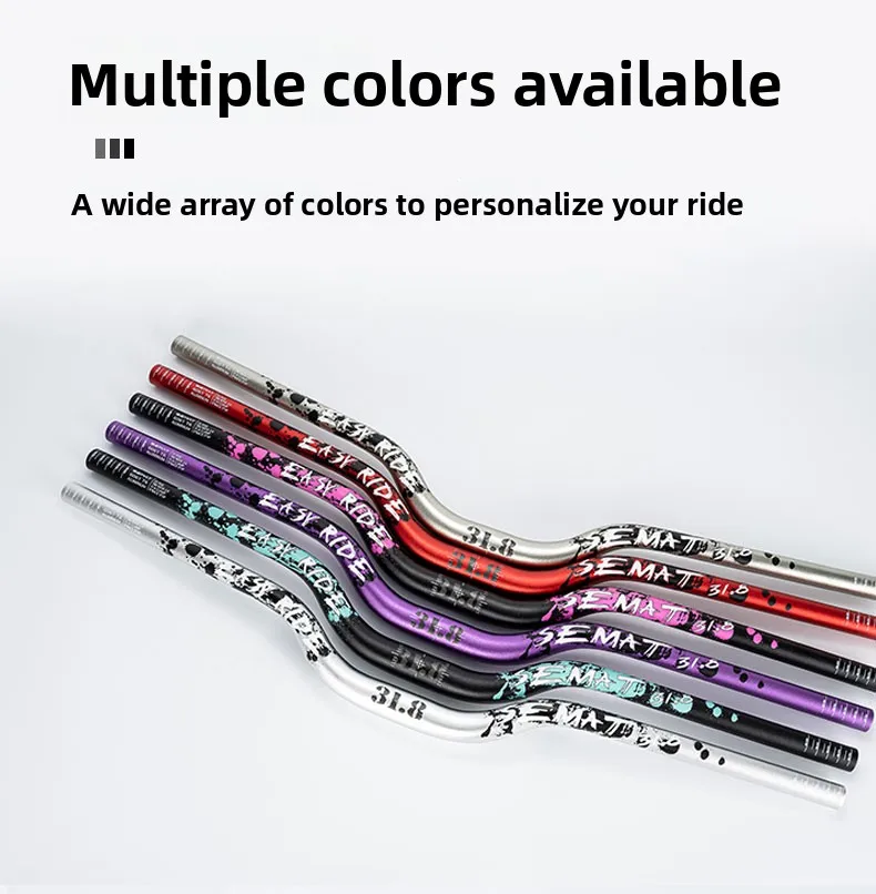 SEMAT Fahrradvorbau aus Aluminiumlegierung, 35-55 mm Höhe, 720/780 mm Länge, 31,8 mm Klemmdurchmesser, 6 ° Höhenlage 9 ° Sweep für MTB & Rennrad – Leichtgewichtig – Detail 5