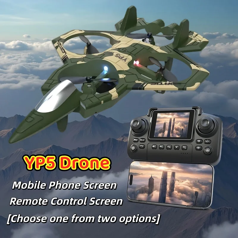 

2026Новый YP5MAX RC пенопластовый самолет 2,4GWIFI RC Fighter Stunt акробатический вертолет со светодиодной цветной подсветкой самолет игрушки для мальчиков подарки