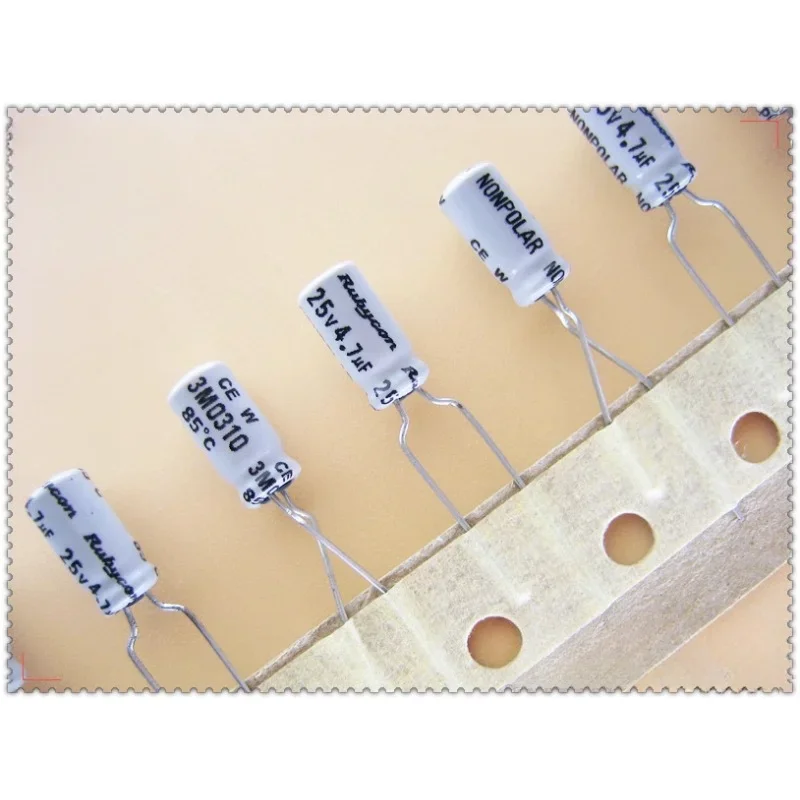 20PCS/100PCS Rubycon NW (CEW) series 4.7uF/25V4.7uF non-polar Audio capacitor 5X11mm 85℃