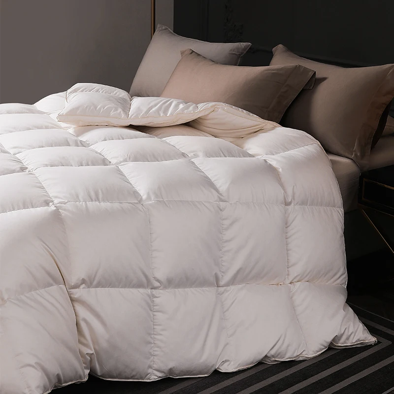 Luxurious  Comforter Quilts Duvets For winter bed duvet 2 people double Filled with high-end Pure  95% 5A Grade White Goose down