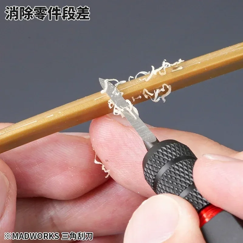 مكشطة مثلثة MADWORKS TRI-O (بدون مقبض) - أداة حرفية لتجميع أجزاء النماذج والنقش