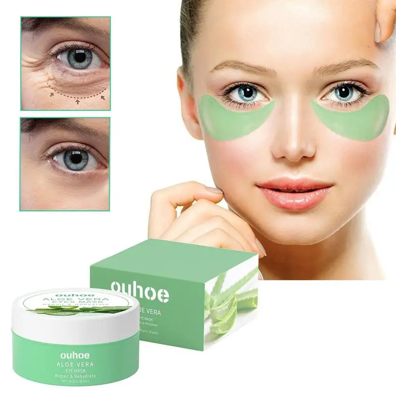 

Eye Patches 30 Pairs Aloe Under Eye Gel Pads Women Eye Mask Eyelid Lifter Strips Reduces Dark Circles Eye Bags Puffiness Wrinkle