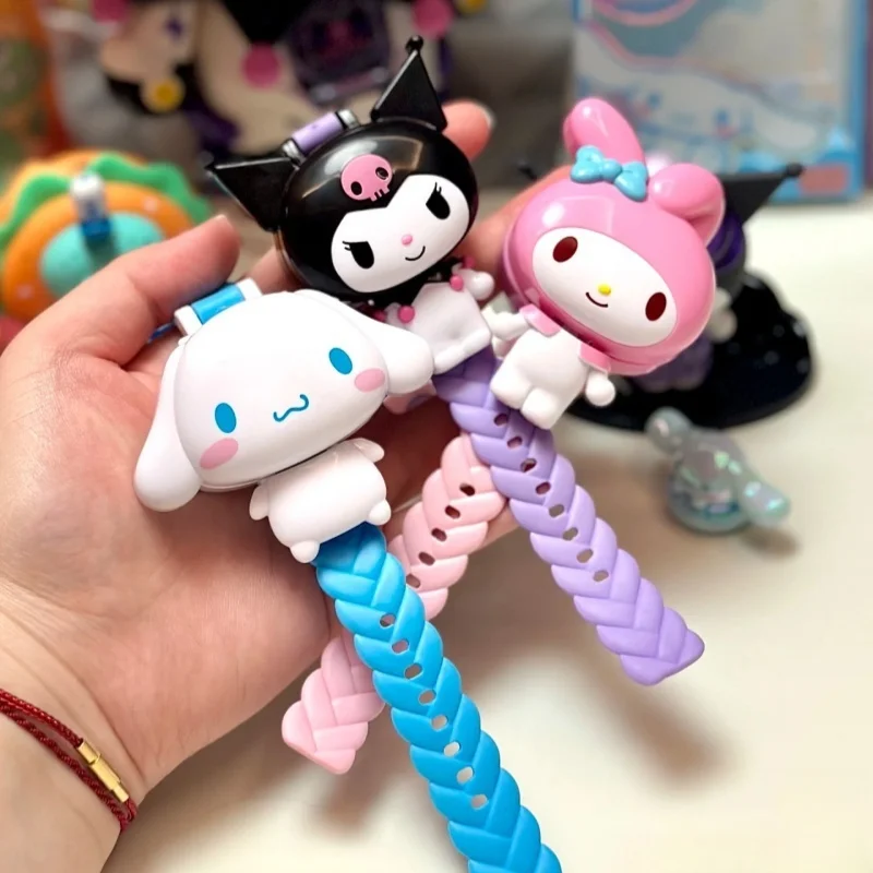 

Kuromi Cartoon Anime Watch Cute Melody Cinnamoroll Female Student Fashion Luminous Kid Students Toy Gifts
