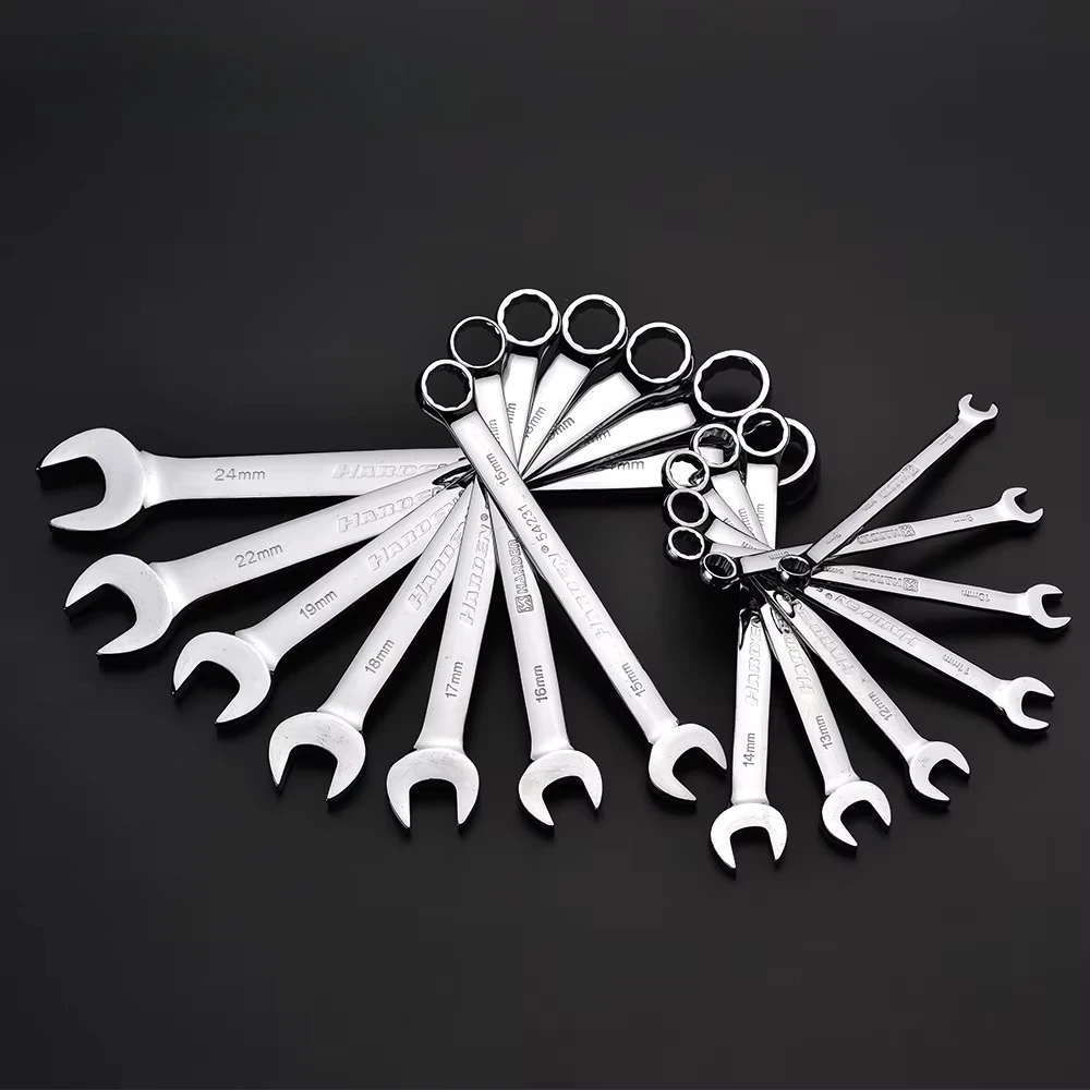

Tools Professional 14Pcs Full Polished Hand Tools 8-24mm Combination Wrench Set