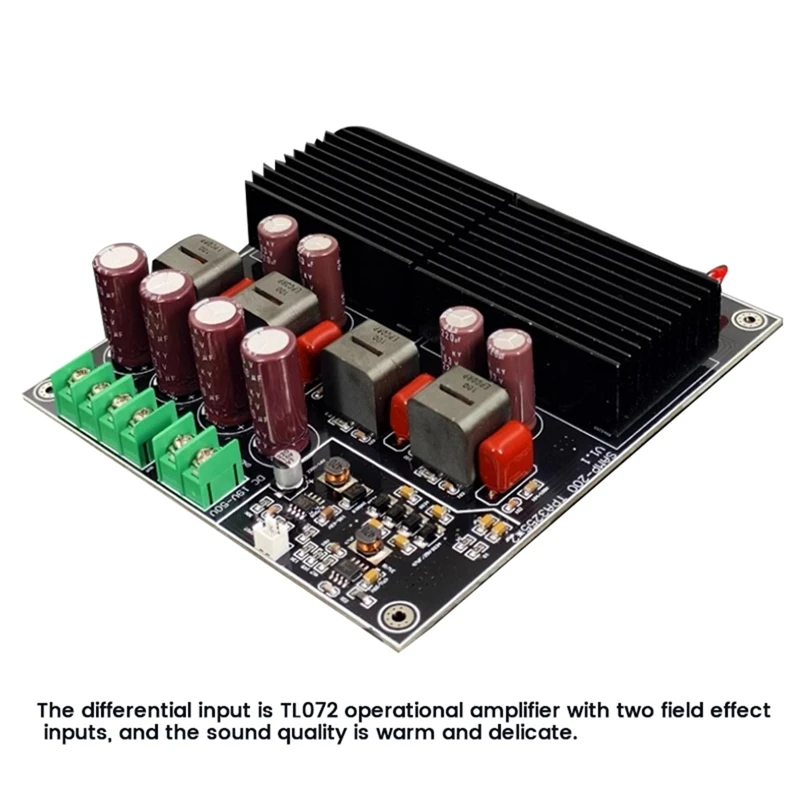 1200W Dual TPA3255 Bluetooth Power Amplifier Board 600W+600W 2.0 Hifi Stereo Home Music Class D Amplifier TL072 Op Amp