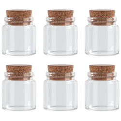 50ml Mini Glass Bottles, Mini Bottles, Jars with Wood Cork Stoppers, Wish Bottles, Message Bottles for Wedding,Baby Shower, DIY