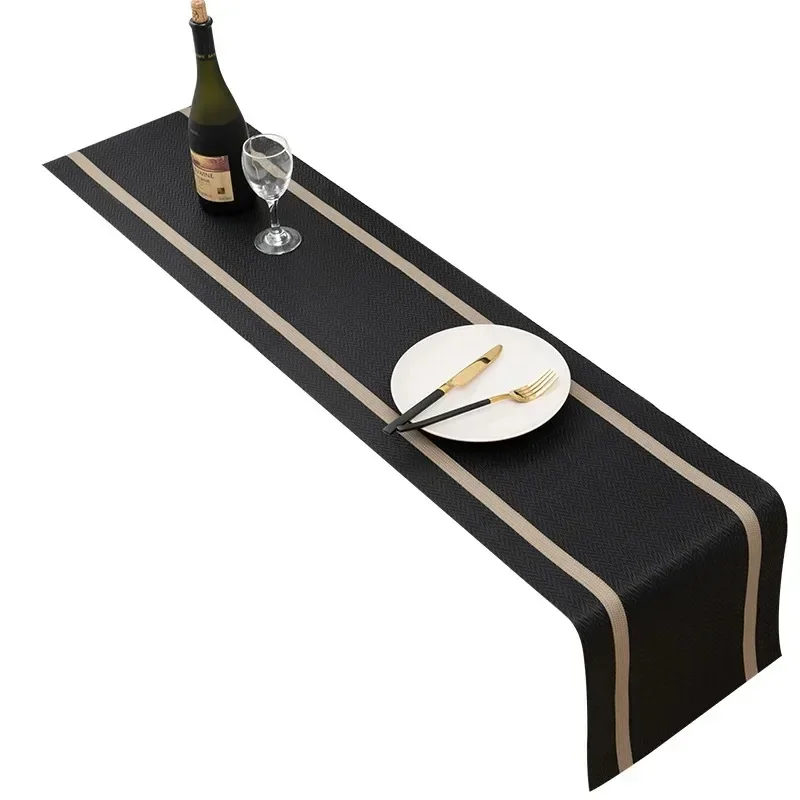 New Linen Solid Color Table Runner  Mat Holiday Party Kitchen Indoor and Outdoor Restaurant Decoration Accessories