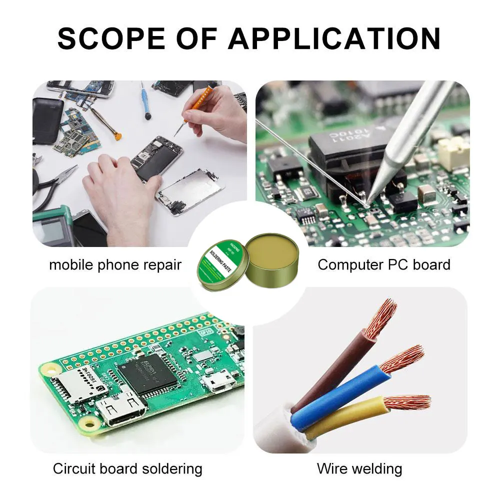 Soldering paste rosin flux lead-free easy to soldering soldering iron repair Iron sheet stainless steel sheet nickel solder wire