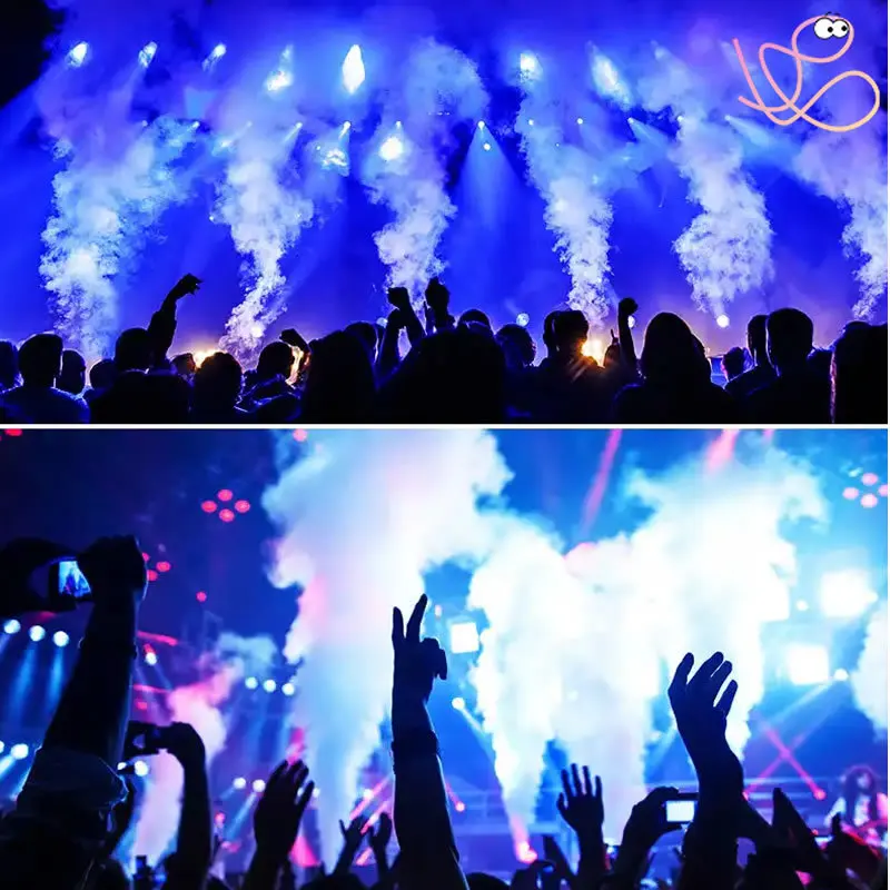 1500W Vertical LED Fog Machine Smoke Air Column Haze Machines DMX Remote Control RGBW for DJ Disco Party Stage Audience Concert