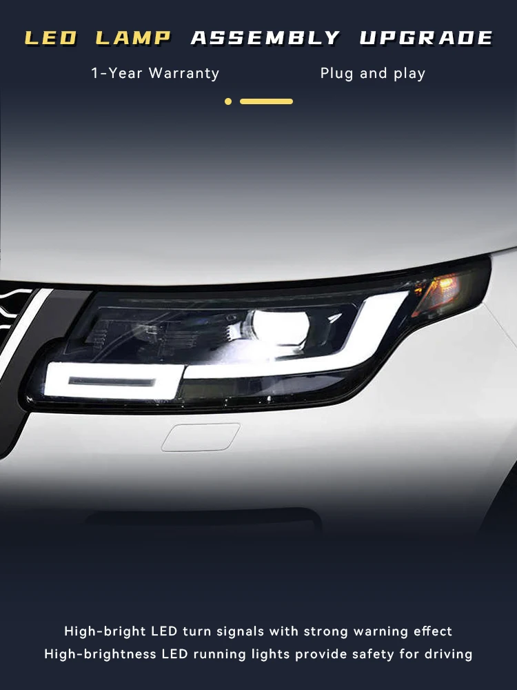 Vehicles Accessories For Land Rover Range Rover Executive 2018-2022 Front Light DRL Head Lamp Car Signal LED Headlight Len Auto