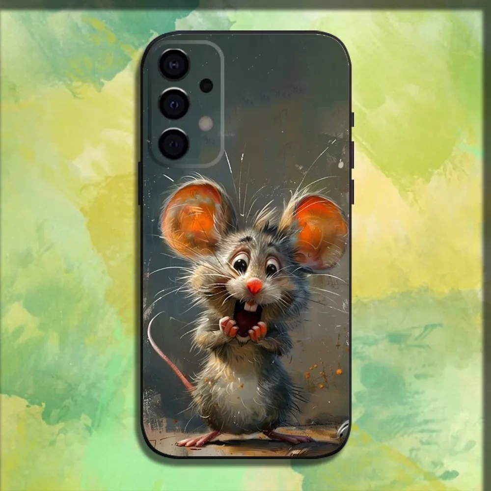 Rat Hamster Tiger Cow Dog Monkey Phone Case For Samsung Galaxy A13,A21s,A22,A31,A32,A52,A53,A71,A80,A91 Soft Black Cover