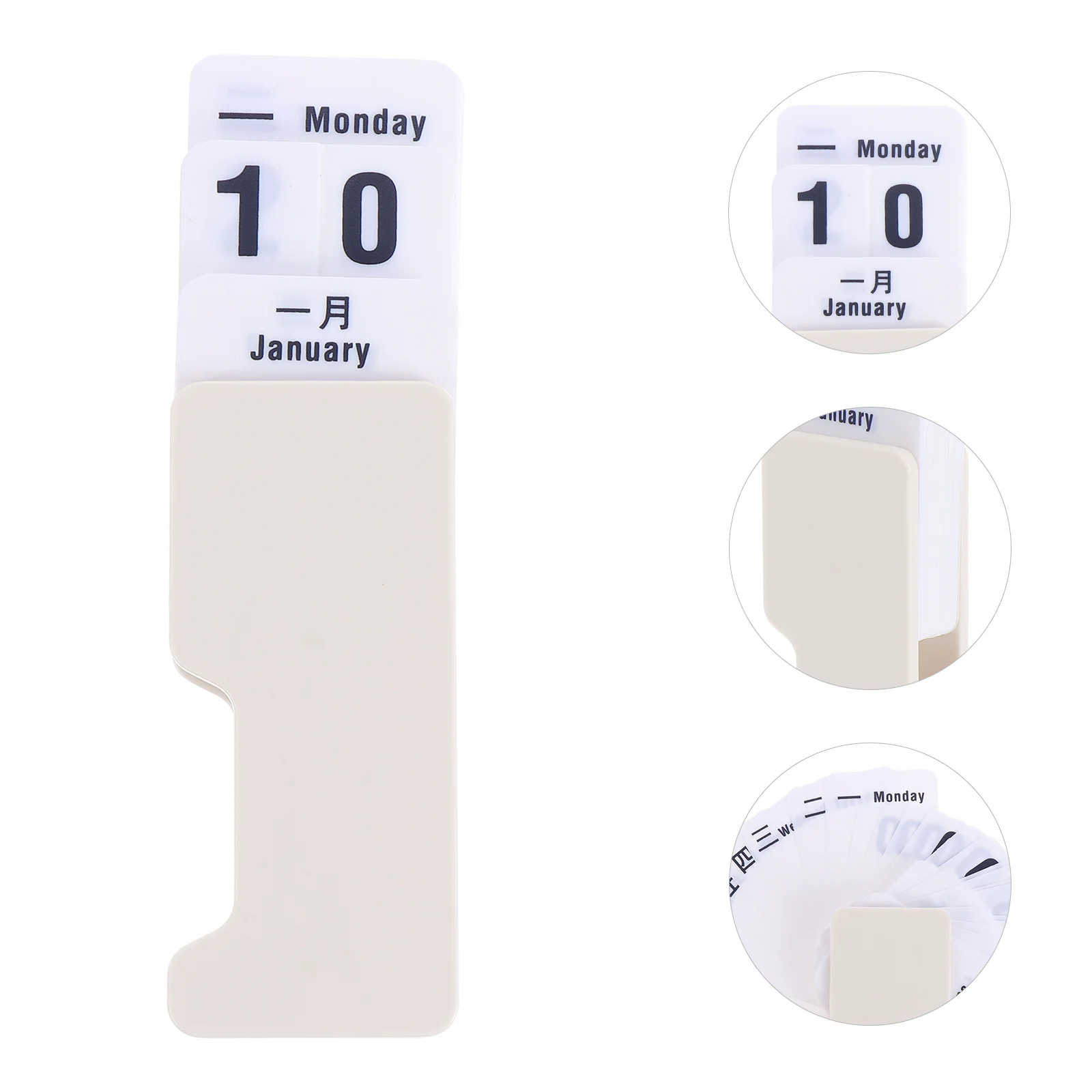 Manual Paging Calendar Plastic Creative Adjustable Perpetual Desktop Decor Simple Nordic Style Perpetual Calendar