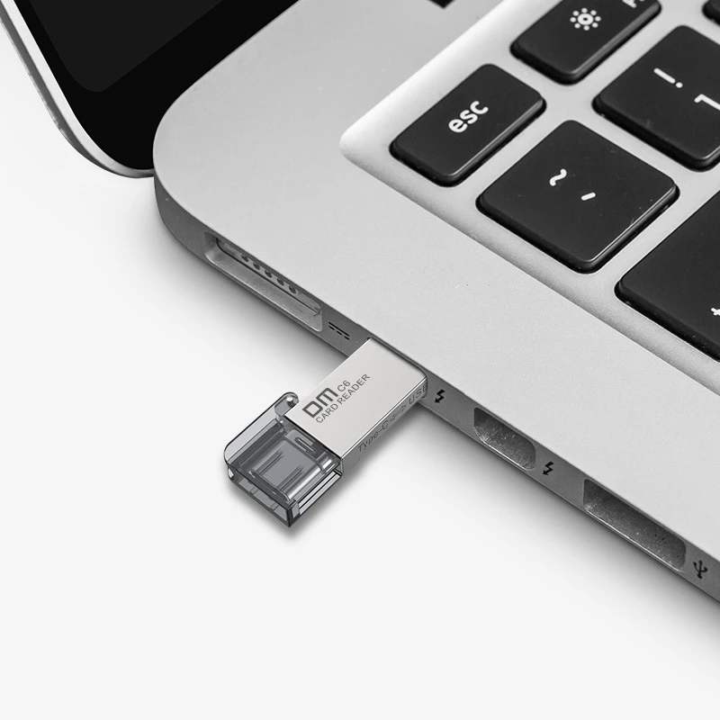 Nowy czytnik kart CR006 ze stopu cynku typu C SD/TF USB Flash Disk Obsługa 256G Multi Memory Card Reader do komputerów i telefonów