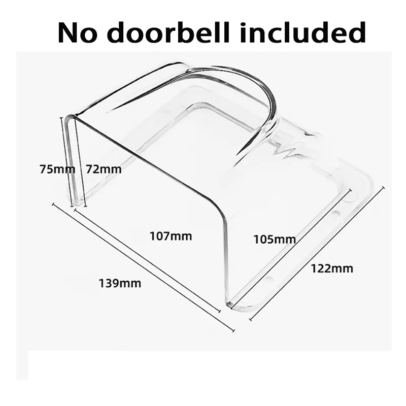 Model 86 Switch Waterproof Cover,Waterproof PC Rain Cover For Door Access Control Keypad Controller Rainproof Cover