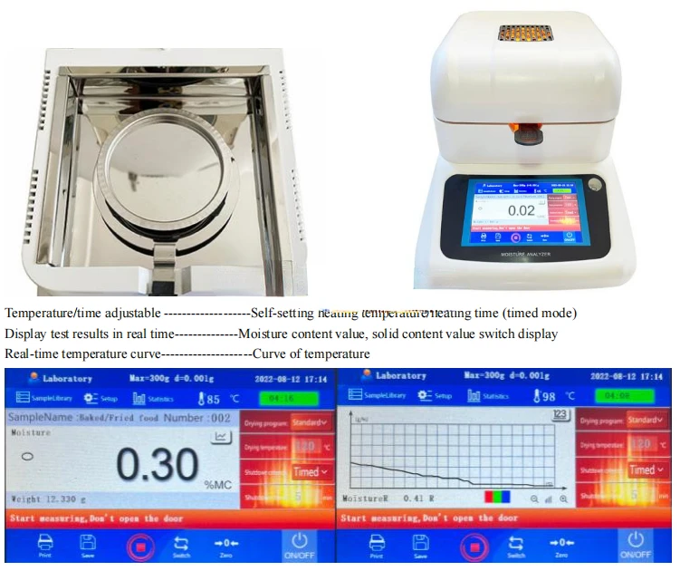 50g 5mg touch screen corn/paddy/cocoa been/sawdust/tea moisture meter