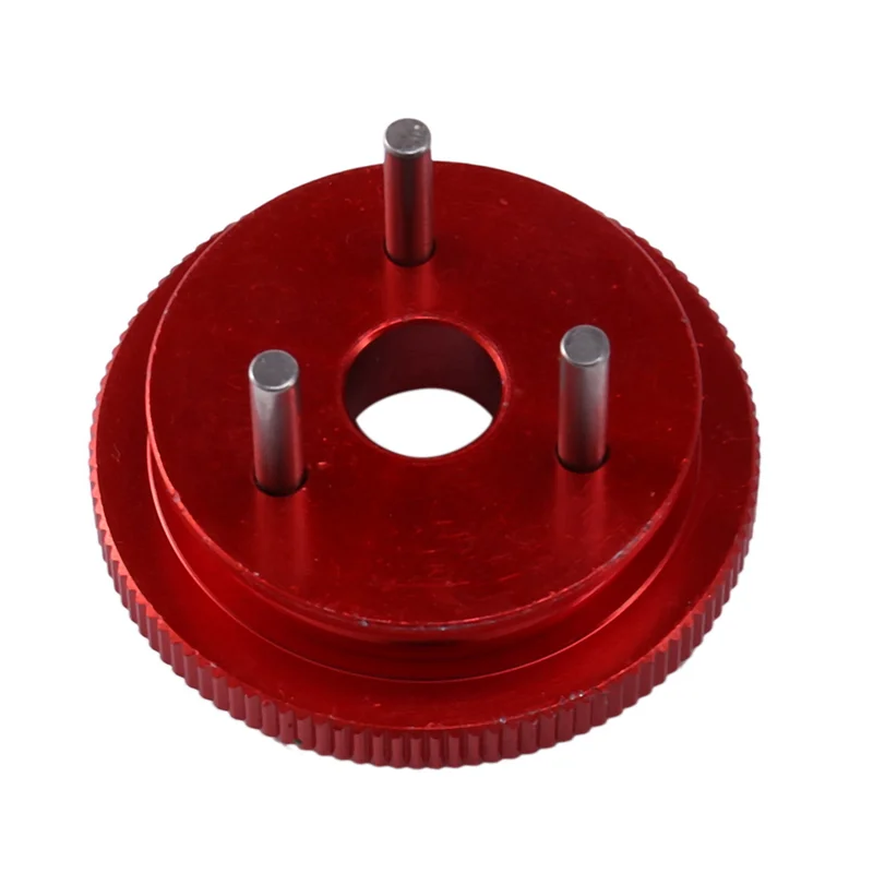 

A30F-2X Clutch Bell Shoes Bearing 14T Gear Flywheel Assembly Kit Set For 1/8 HPI HSP Traxxas Axial Himoto (Red+Silver)