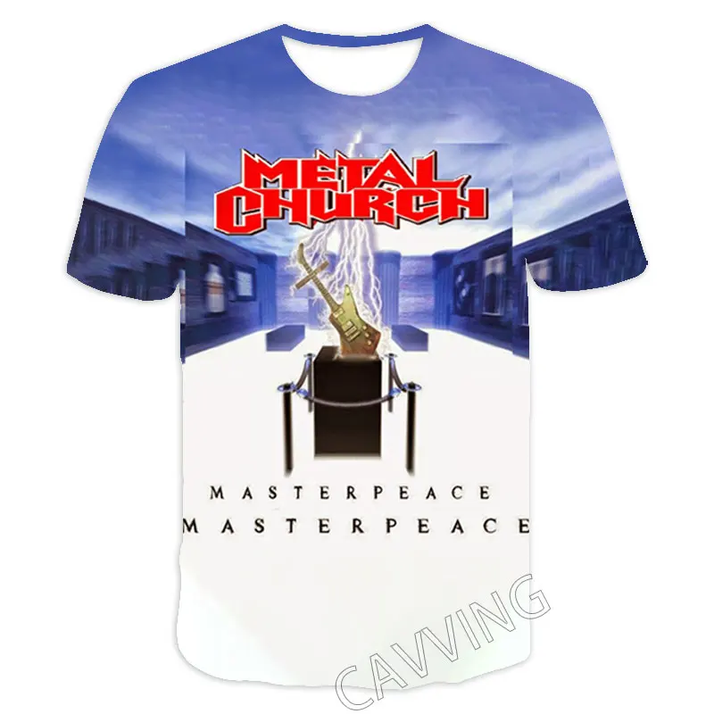 CAVVING 3D Printed  Metal Church  Casual T-shirts  Hip Hop T Shirts Harajuku Styles Tops Clothing for Men/women