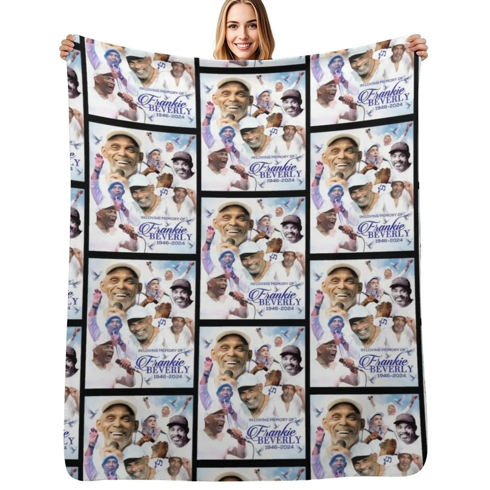 

Frankie Beverly Throw Blanket for babies Plaid on the sofa Sofa Hairy Blankets