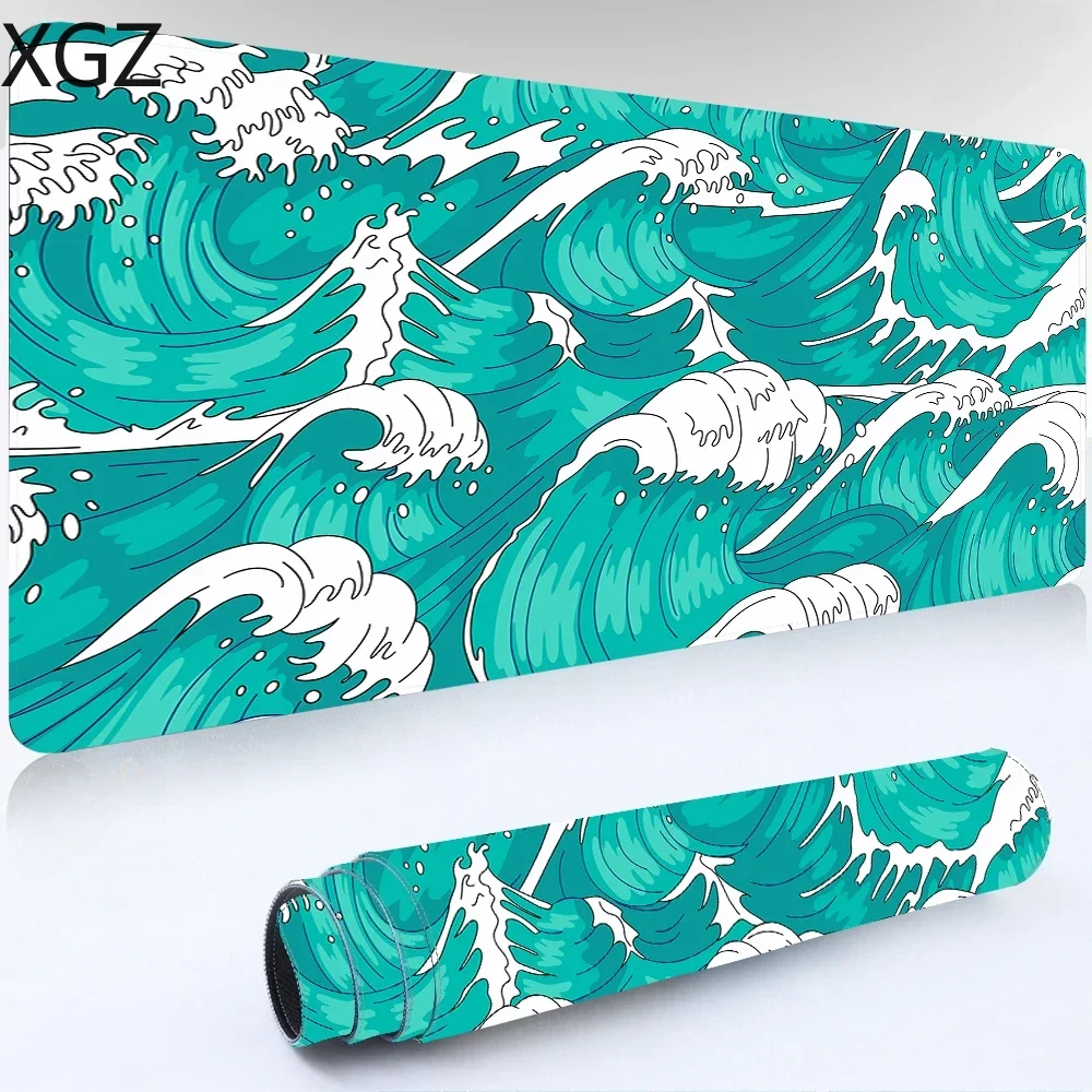 Green Art  Mouse Pads Kawaii Gaming Anime  Mats Setup Gamer Accessories Table Rug Deskmat Mat  on The  Keyboard