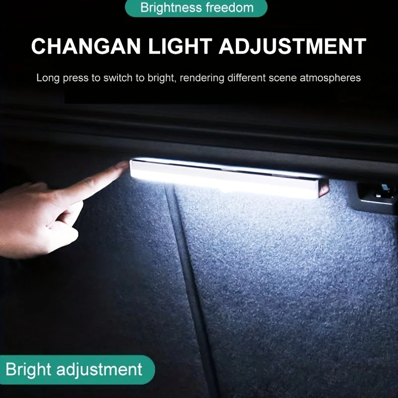 Car Led Interior Reading Light Led Night Light Car Roof Ceiling Lamp Wireless USB Charging Motion Sensor Trunk Lighting