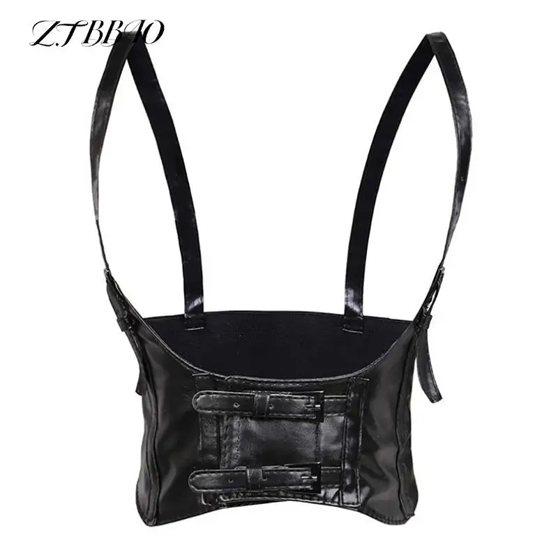 1PCS Sexy Leather Women Waist Belt Elastic Wide Band Waspie Corset Cinch Underbust