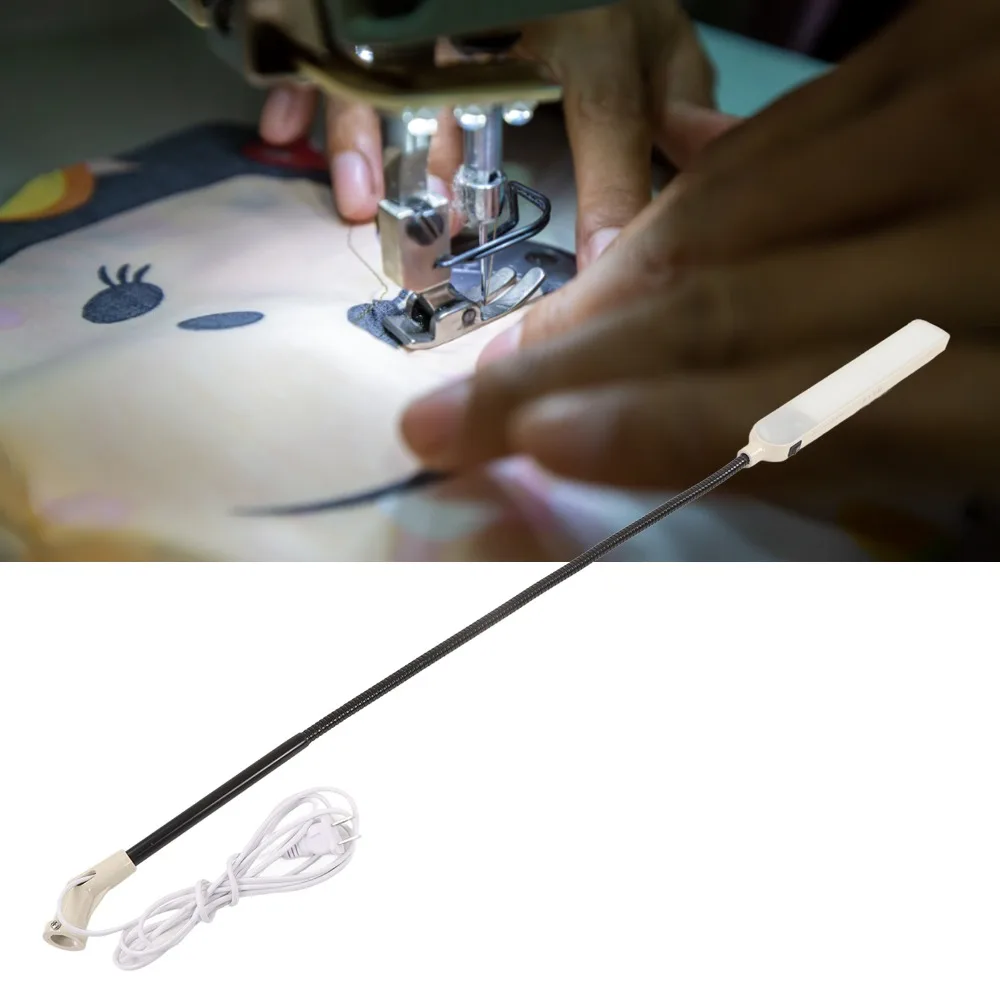 

Светодиодная лампа для швейной машинки 10 Вт, 64 светодиода, защита для глаз, регулируемый кронштейн