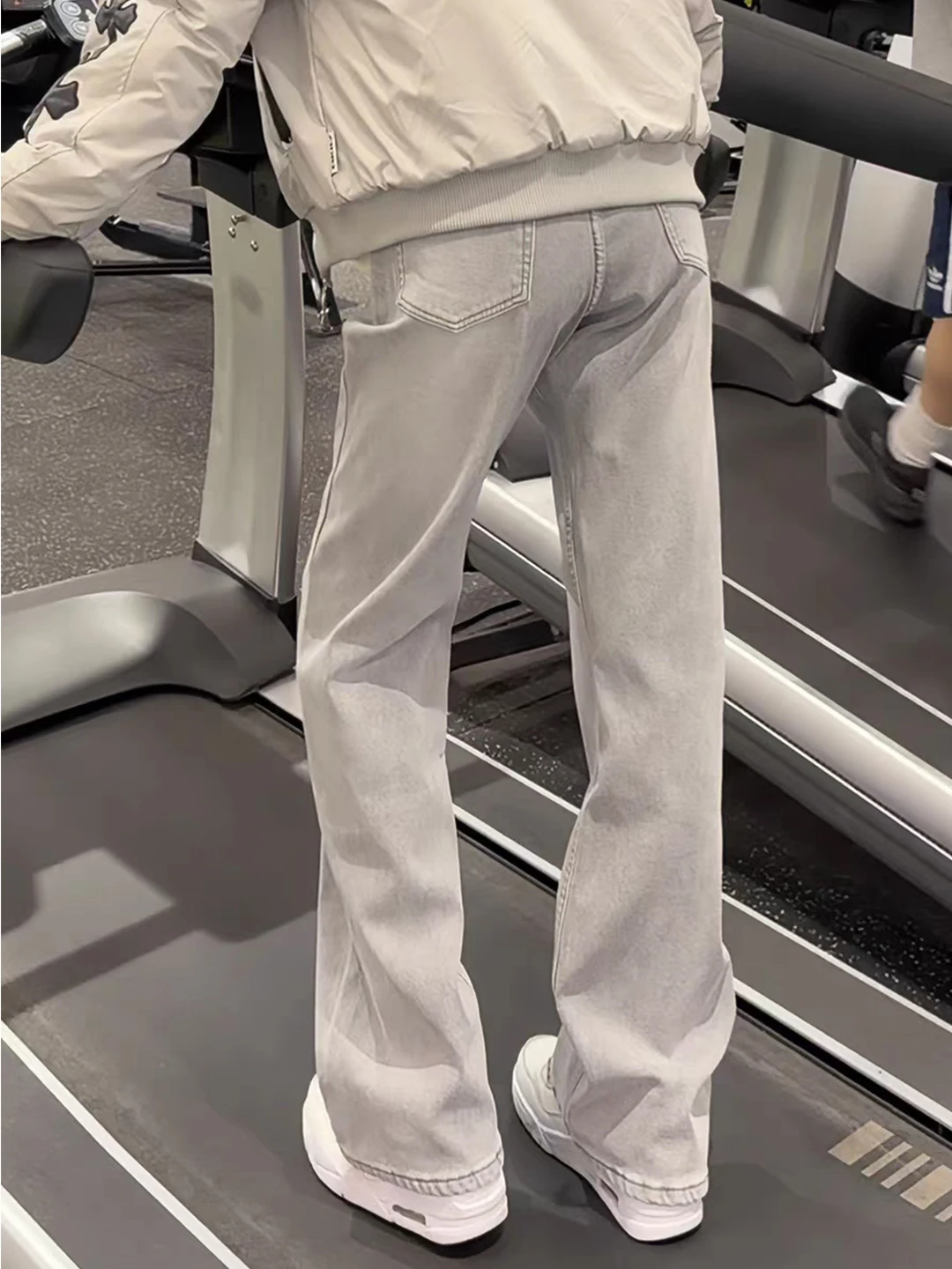 

Men's Slim Fit Straight Leg Jeans Fce Lined Knife mid Waist Bootcut Tapered American Vibe Casual Denim Pants