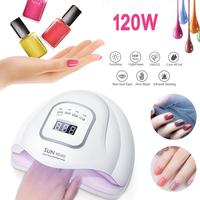 Nail Led Uv Lamp 45beads Gel Nail Polish Fquick Nail Art Lamp Manicure Nail Supplies Nail Dryer 120w Nail Accessories