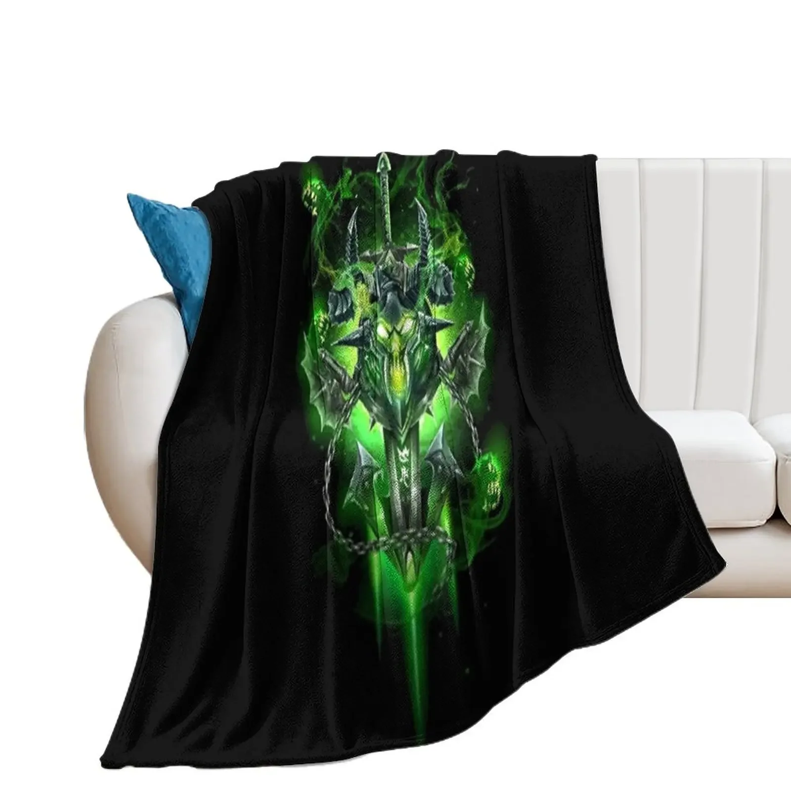 Unholy Death Knight Design Throw Blanket Warm Bed Fashionable christmas decoration Hairys Blankets