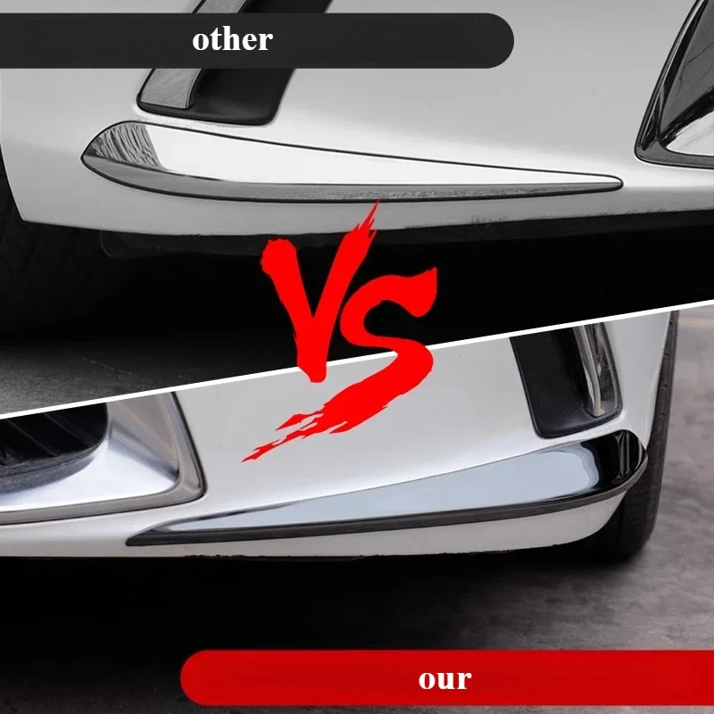 For Lexus ES200/ES260/ES300h 2018-2025 Front Bumper Bright Strip Trim, Anti-collision Anti-scratch Protective Exterior Decor