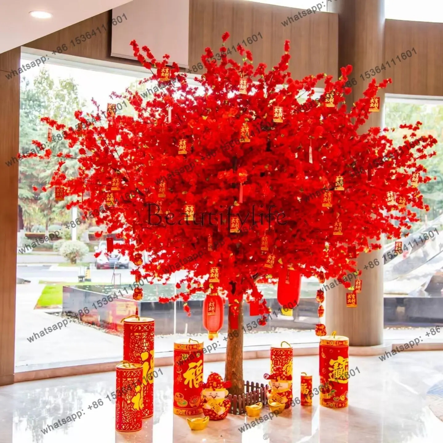Factory Direct Simulation wishing tree, large indoor and outdoor decorative ornaments