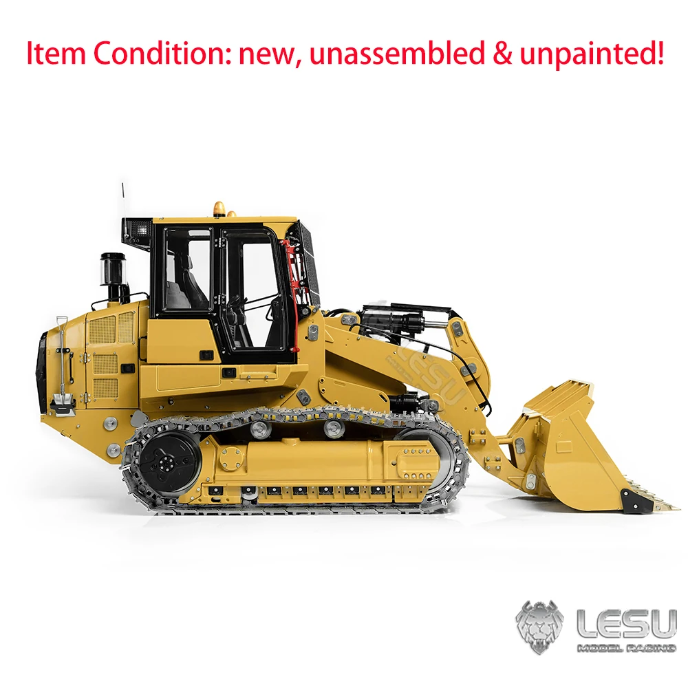 In Stock LESU 973K KIT RC Hydraulic Loader Metal Tracked 1/14 Remote Control Vehicle Car Model with Light and Sound Truck Toys