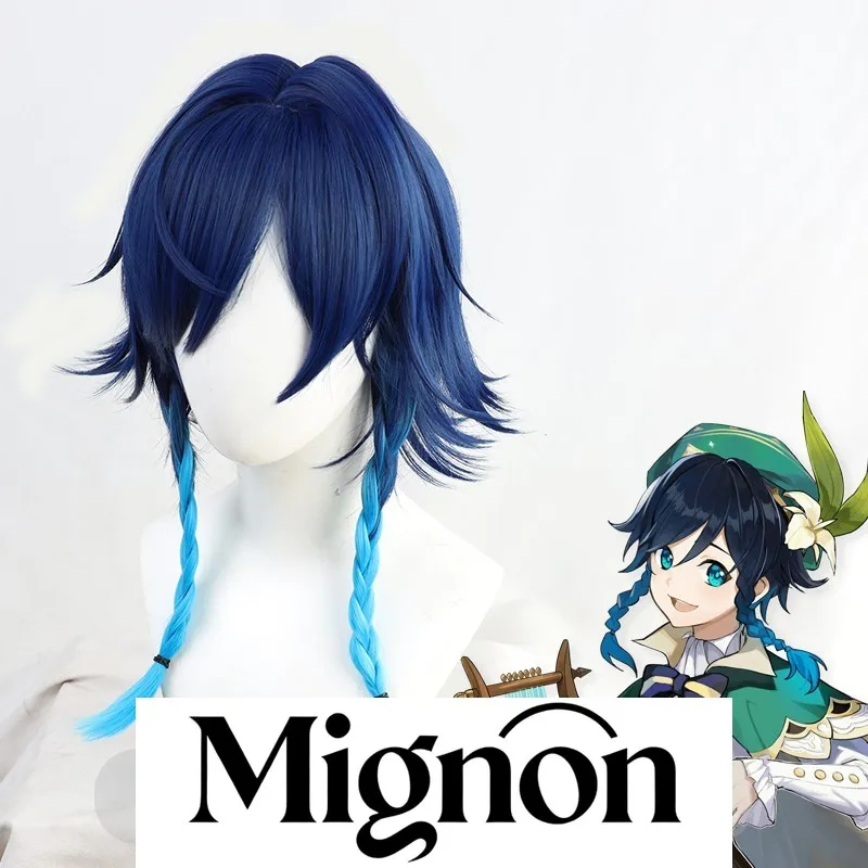 

Genshin Impact Venti cosplay wig long spiky hair stock Halloween gift