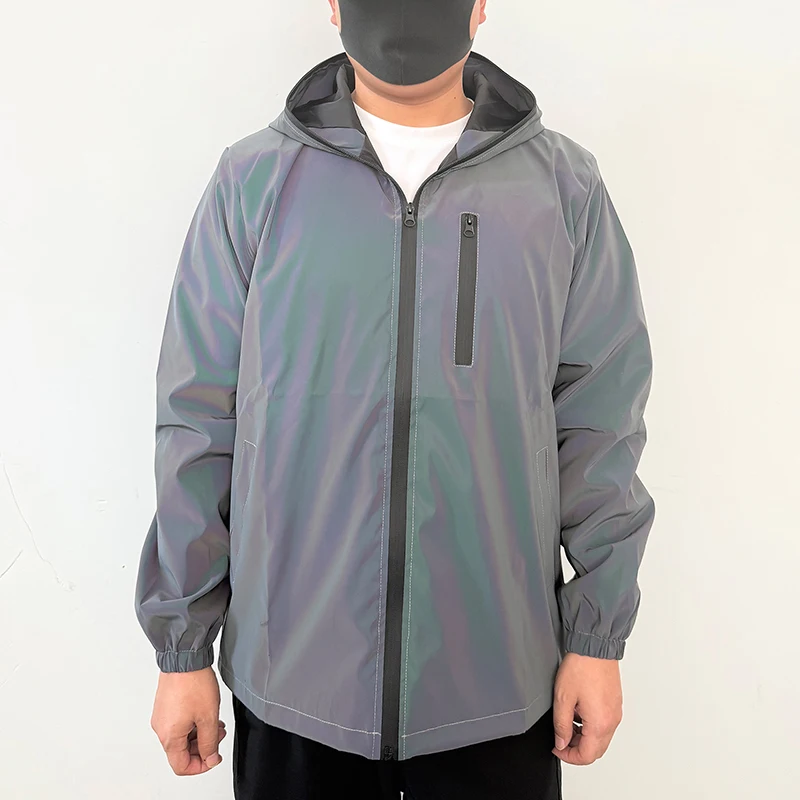 Men's Night Reflective Windproof Hooded Jacket Hip-hop Streetwear Couple Trend Coat for Outdoor Cycling Jogging Safety Clothing 13 S19178cd9d12a437d89ad7b8ccf3ae615b