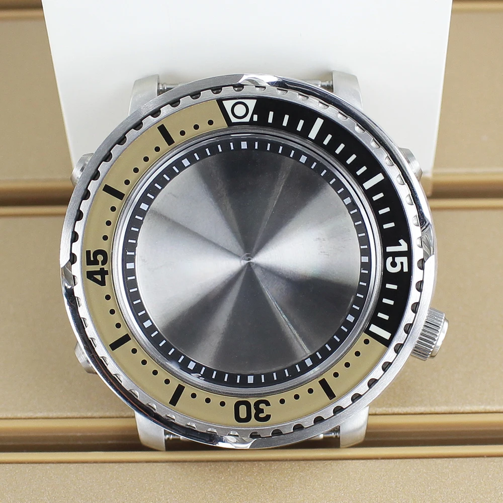 43 مللي متر علبة ساعة ميكانيكية مع حلقة الفصل لـ Mod Tuna المعلبة Seiko NH35 NH36 NH34 NH38 4R36 Movt 28.5 مللي متر الطلب الياقوت 20ATM #1