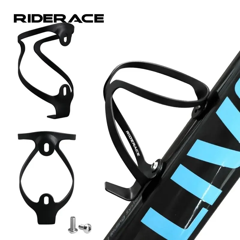 RIDERACE Bicycle Bottle Holder Ultralight Aluminium Alloy MTB Mountain Road Bike Water Kettle Cage Mount Cycling Accessories